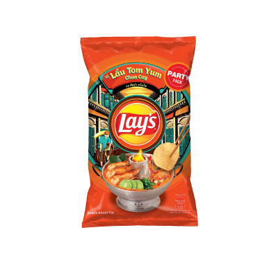 Snack lay's vị lẩu tôm Yum chua cay 88g
