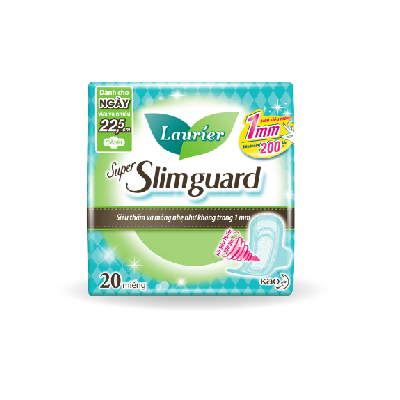 Băng vệ sinh Laurier super slimguard 1mm 20 miếng