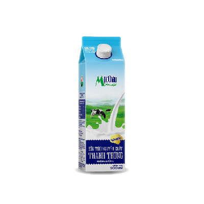 Sữa thanh trùng hộp giấy không đường 900ml