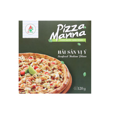 Pizza Manna hải sản vị Ý 120g