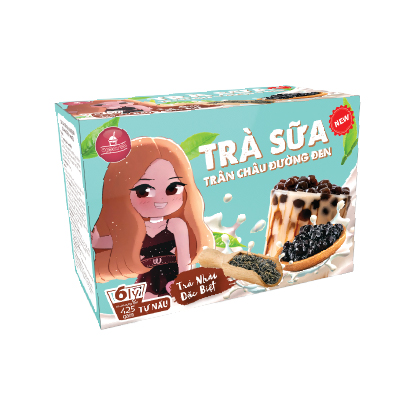 Trà sữa trân châu đường đen Oppatea nhài 425g