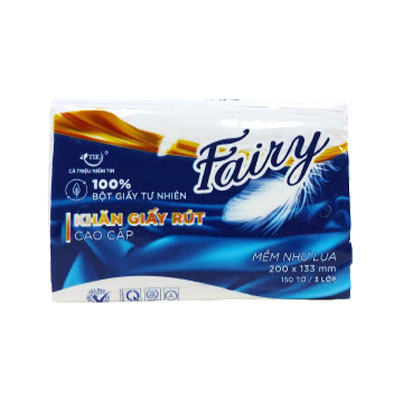 Khăn rút cao cấp Fairy 150 tờ 3 lớp
