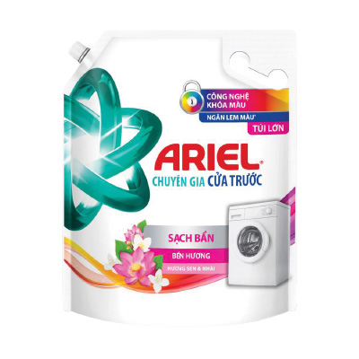 Nước giặt Ariel cửa trước bền hương và bền màu túi 3.05kg