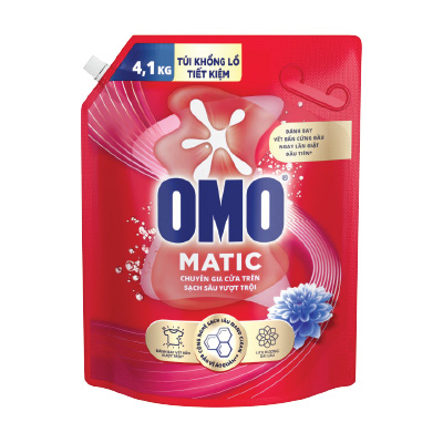 Nước giặt Omo cửa trên túi 4.1kg