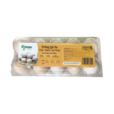 Trứng gà ta 50-60gr Green Bees