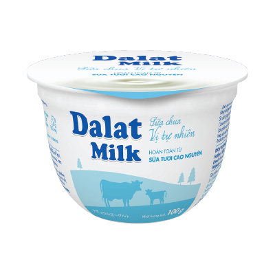Sữa chua ăn vị tự nhiên Dalatmilk 100g