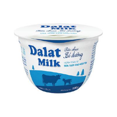 Sữa chua có đường 100g Đà Lạt Milk