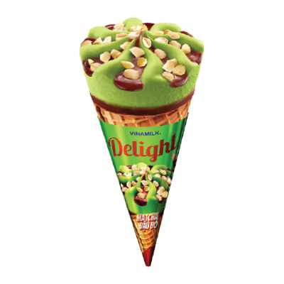 Kem ốc quế Matcha đậu đỏ Delight 110ml