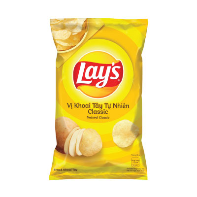 Snack Lays vị khoai tây tự nhiên Classic 150g