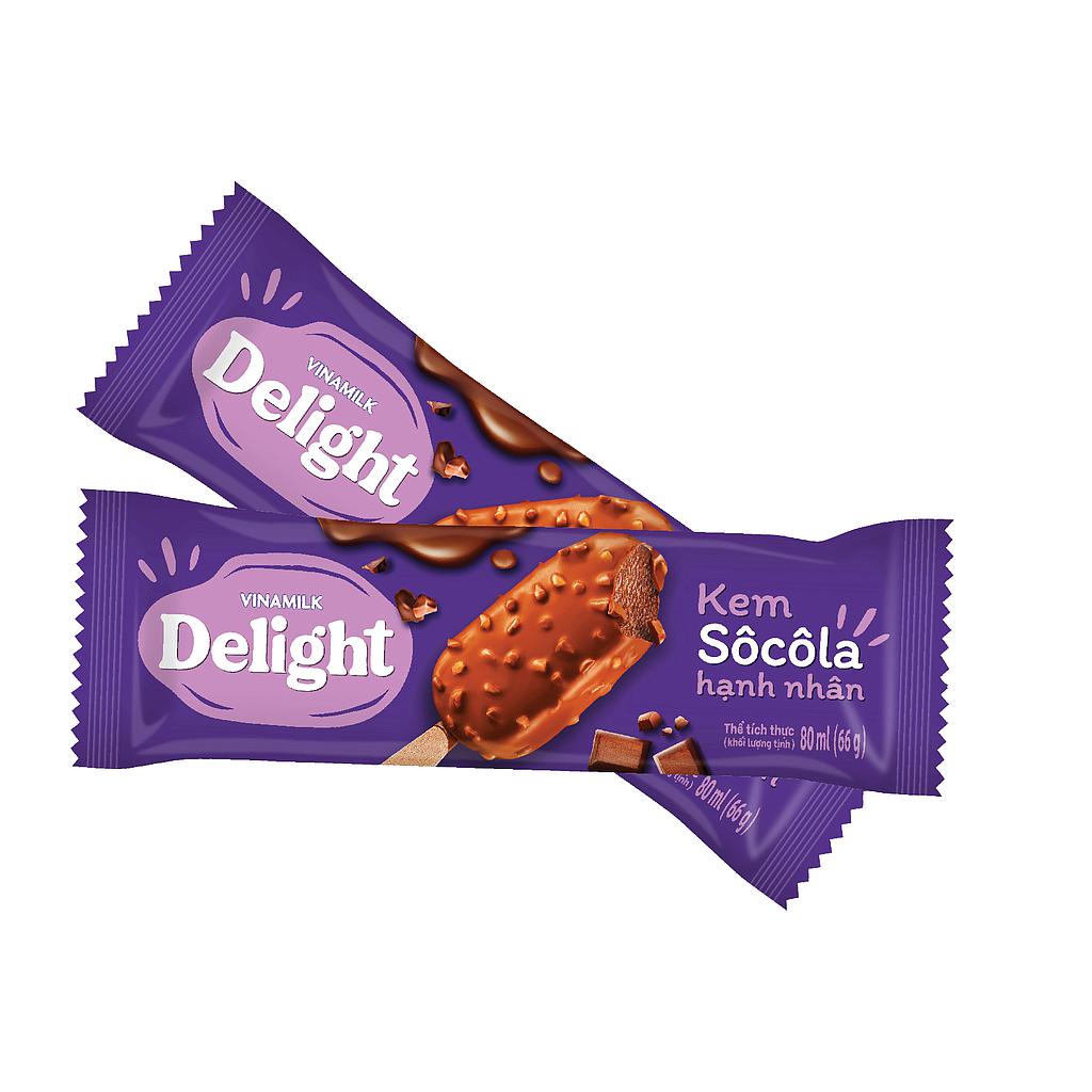 Kem socola hạnh nhân Deligh 80ml
