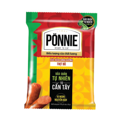 Xúc xích PONNIE dinh dưỡng thịt bò 175g