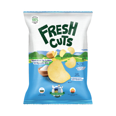 Snack Khoai tây tự nhiên vị nguyên bản 63g