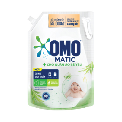 Nước giặt OMO cho quần áo bé yêu 2.8kg