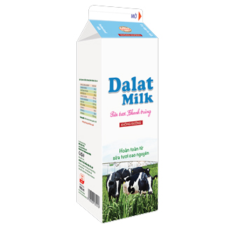ST thanh trùng Dalatmilk ko đường 950ml