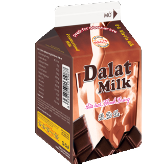 Sữa tươi thanh trùng Dalatmilk vị socola 180ml