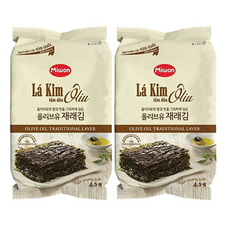 Lá kim tẩm dầu oliu 4.5gr*2 gói*40