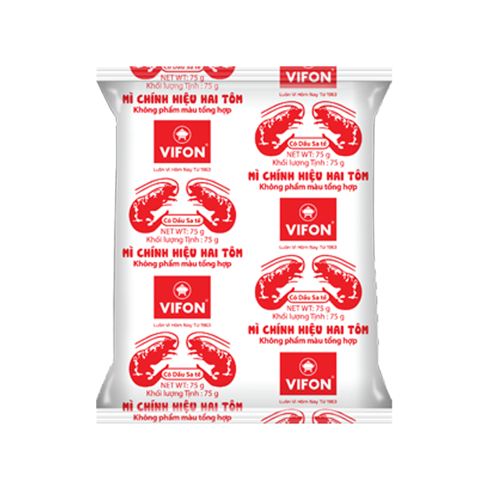 Mỳ gói giấy chính hiệu Hai tôm 75Gr*30
