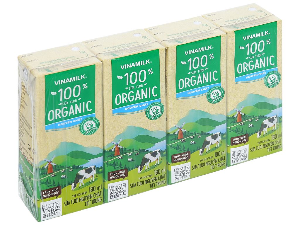 Sữa TTT Vinamilk Organic 180ml*48