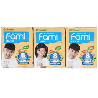 Sữa đậu nành Fami canxi 200ml*36 hộp