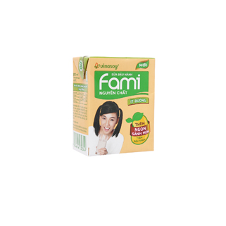Sữa đậu nành Fami nguyên chất ít đường 200ml