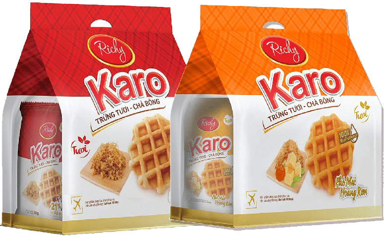 Bánh Karo tươi trứng chà bông 156g