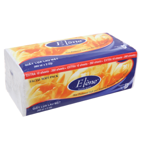 Giấy lụa lau mặt  Elene 260 tờ