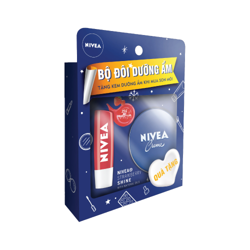 Son dưỡng môi Nivea dâu tây  4.8G
