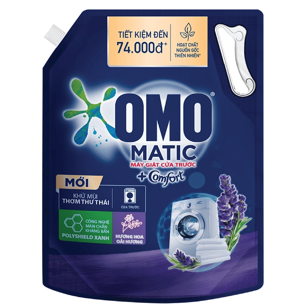 Nước giặt Omo Matic thư thái cửa trước túi 3.6kg