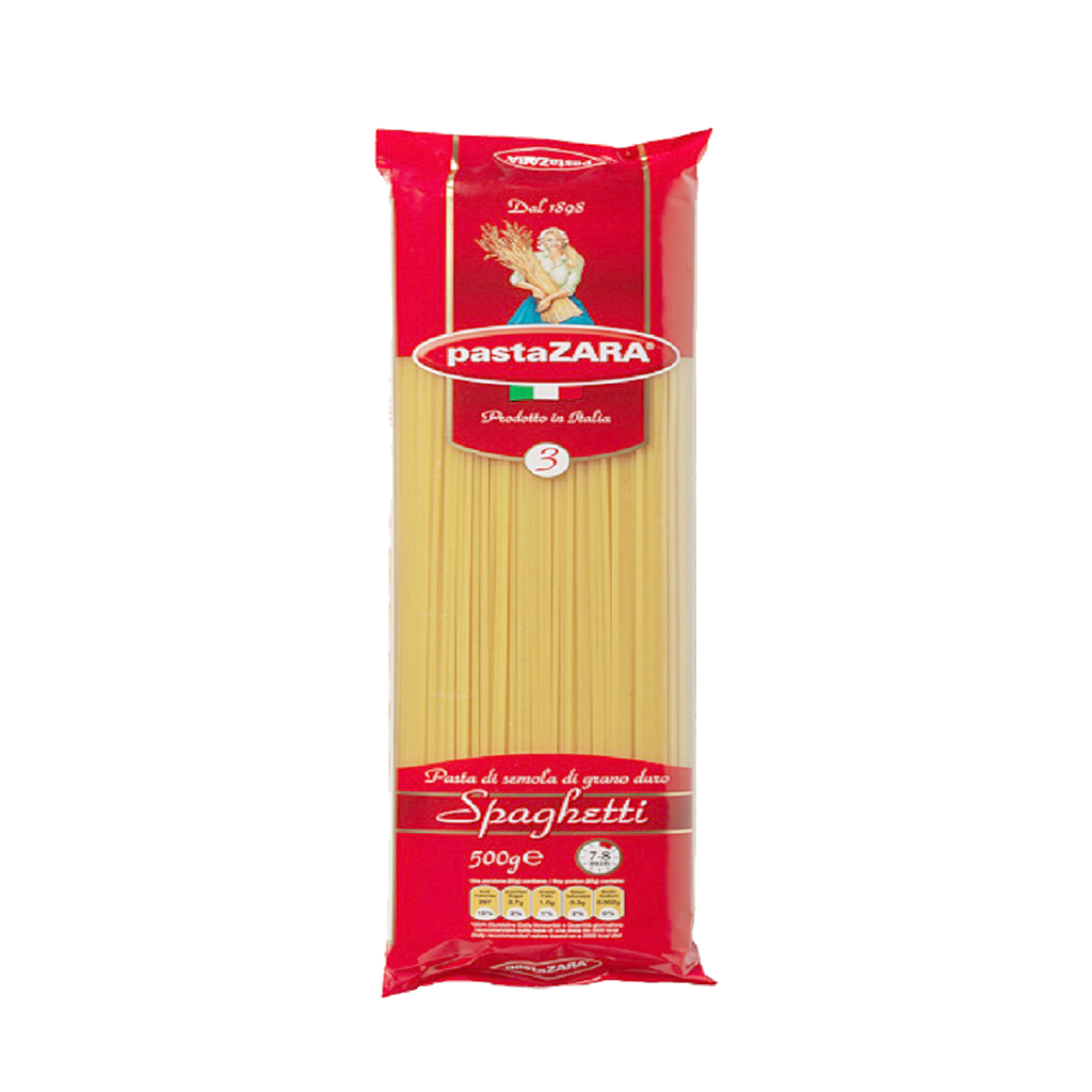 Mỳ Pasta Zara tăm ý số 3 500g 0037