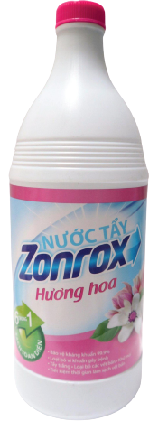 DD tẩy trắng quần áo Zonrox tím hương hoa cỏ 1000ml