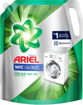 ARIEL nước giặt cửa trước túi 3.6KGX4 tươi mát