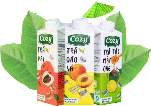 Cozy trà đào sả 225ml
