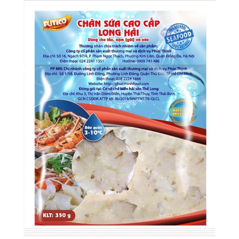 Chân sứa cao cấp Long Hải 350 g