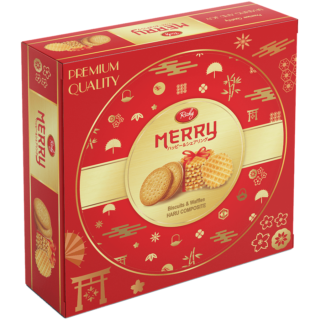 Bánh thập cẩm Richy Merry Nhật 333g