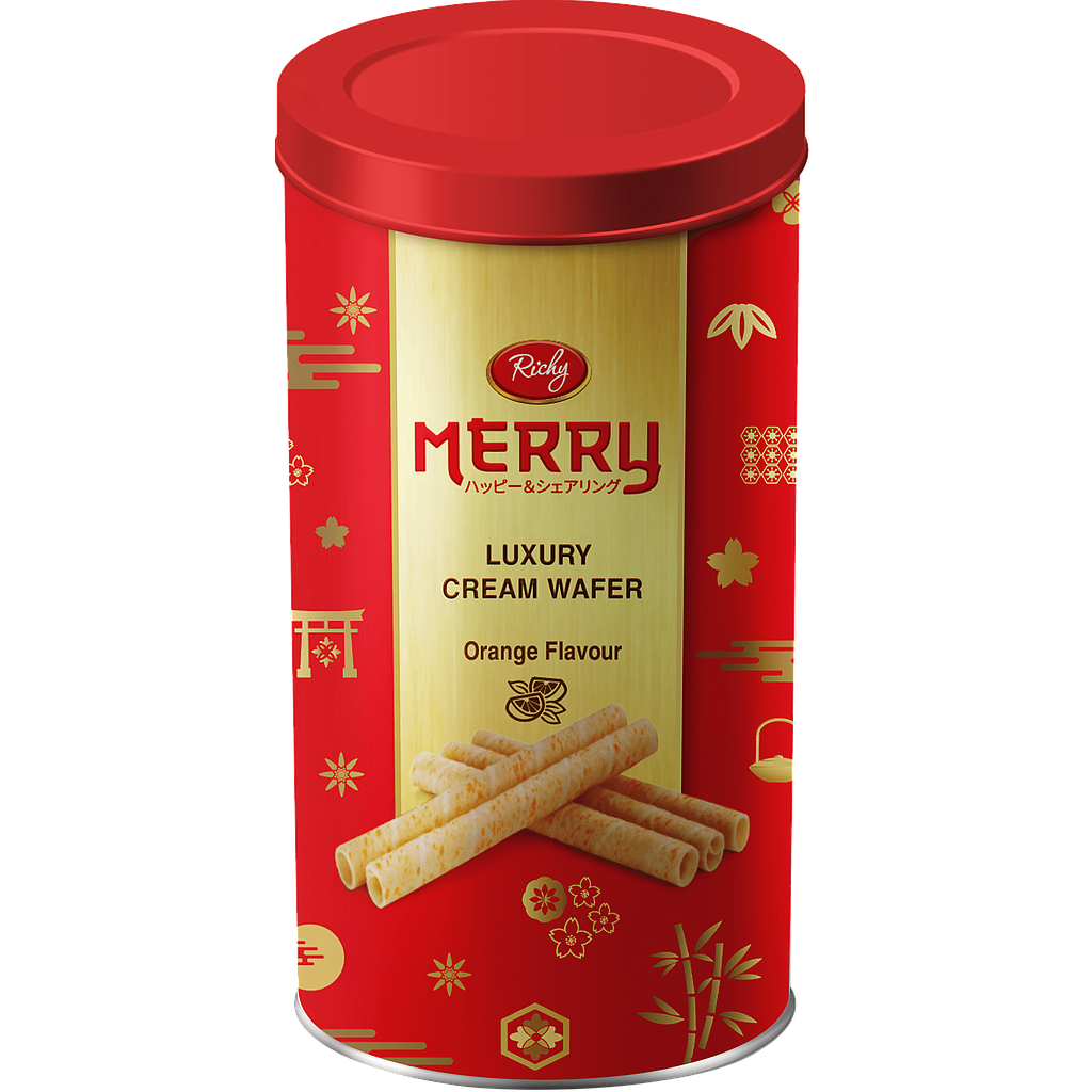 Richy Merry - Bánh kem quế vị cam 208g