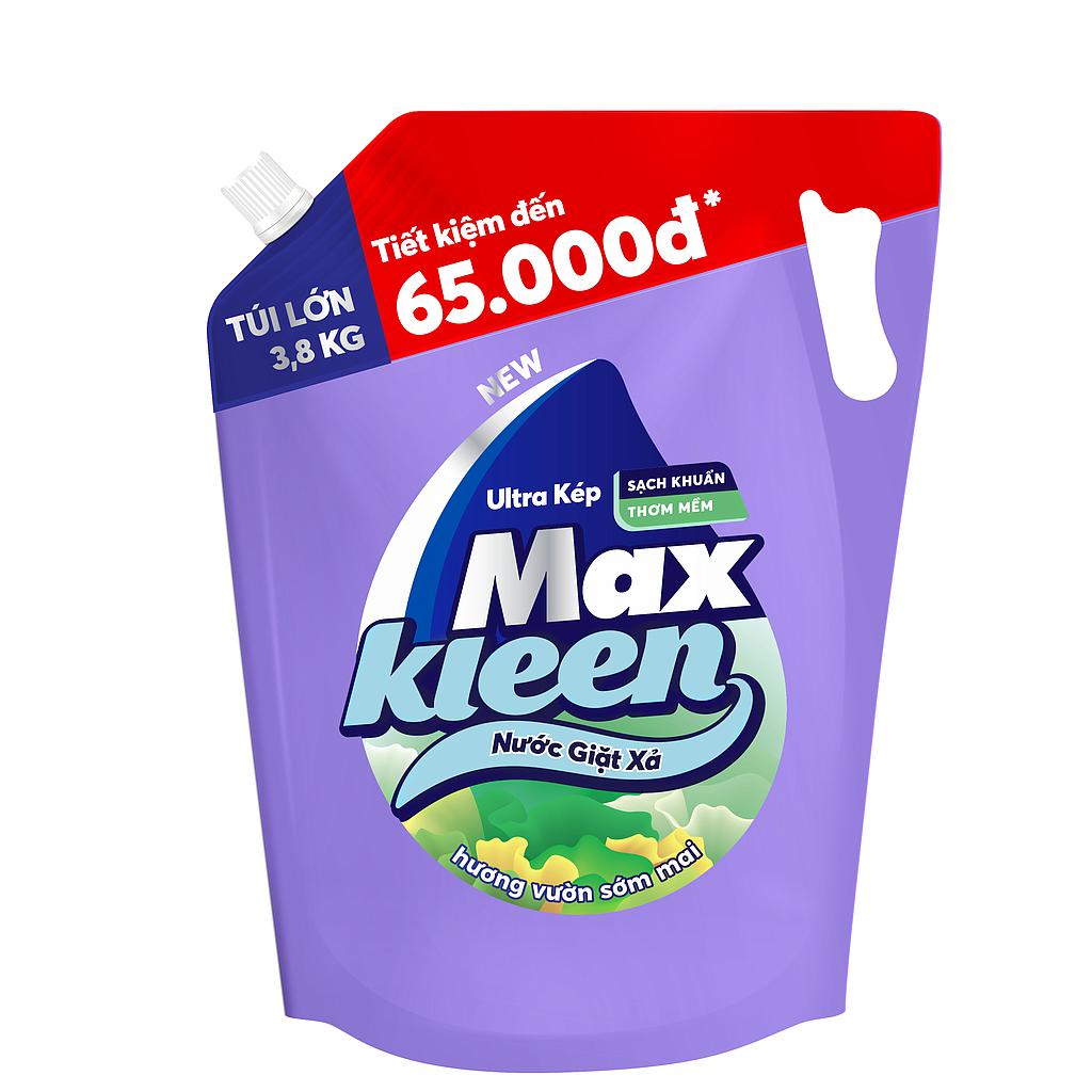 Nước giặt MAXKLEEN sớm mai túi 3.8kg