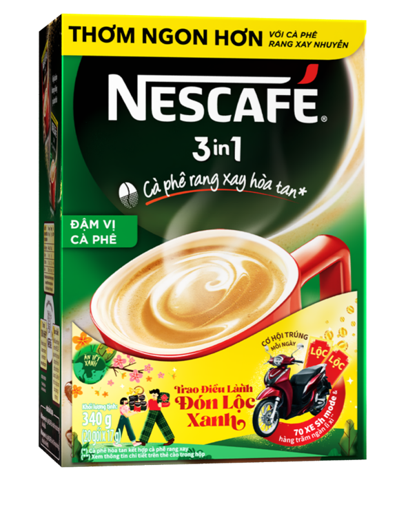 Nescafe 3 in 1 đậm vị cafe 20*17g