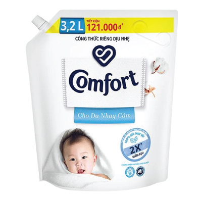 Nước xả DD Comfort cho da nhạy cảm 3.2l