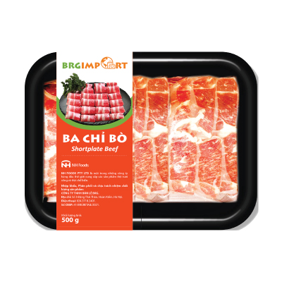 NKTT-Khay ba chỉ bò Úc 500g - lẩu