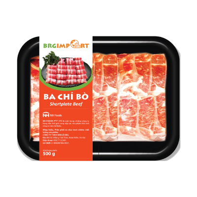 NKTT-Khay ba chỉ bò Úc 500g - nướng