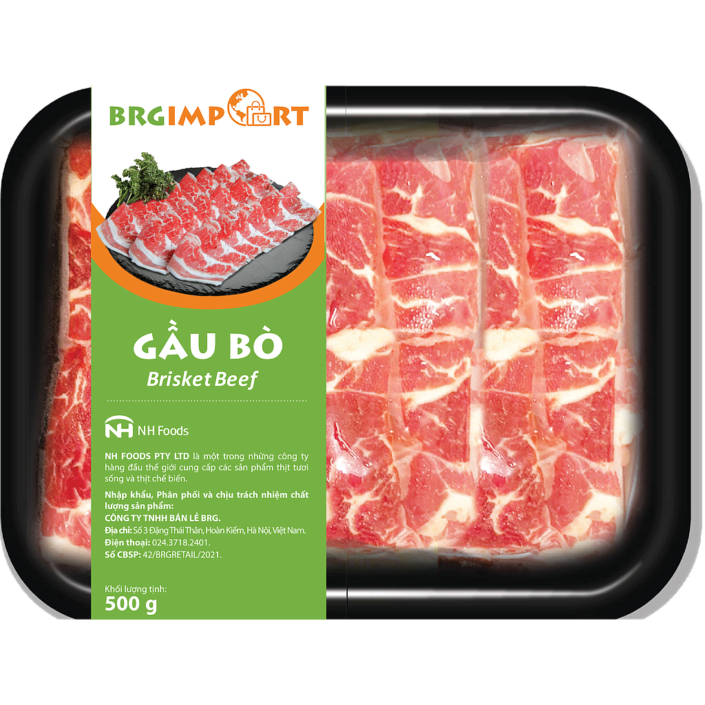 NKTT-Khay gầu bò Úc 500g - lẩu
