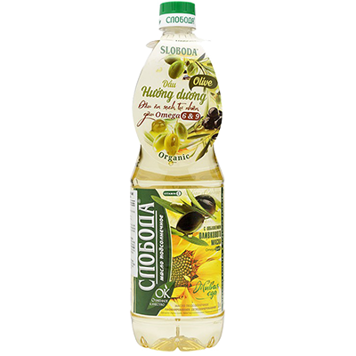 Dầu hướng dương pha Oliu cao cấp Sloboda 1L