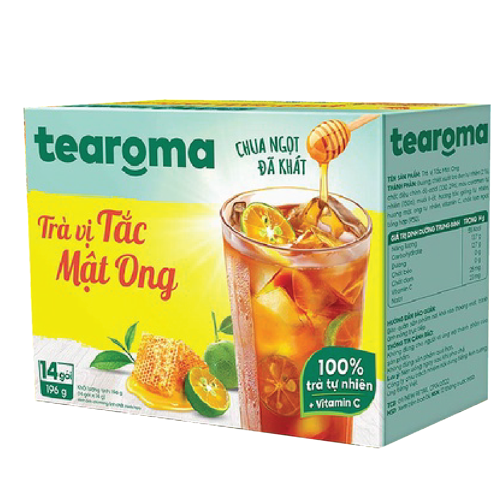 Trà tắc mật ong Tearoma hòa tan (14 gói * 14g)
