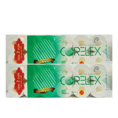 Giấy vệ sinh CORELEX 10 cuộn ko lõi 3 lớp