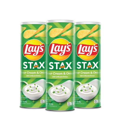 Lay's stax khoai tây kem chua&amp;hành tây103g