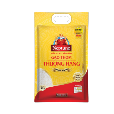 Gạo thơm Neptune thượng hạng nhãn vàng 5kg