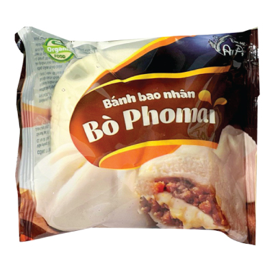 Bánh bao nhân bò pho mai 130g