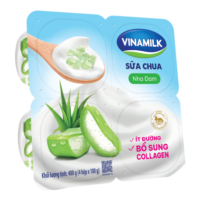 Sữa chua nha đam ít đường 100g - Vinamilk