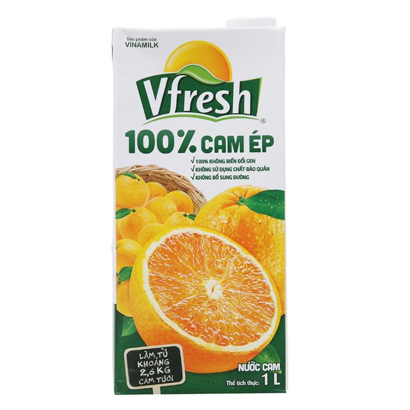 Cam ép có đường VFresh hộp 1L