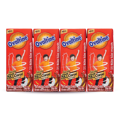 Sữa Ovaltine bổ sung Canxi vị socola 180ml